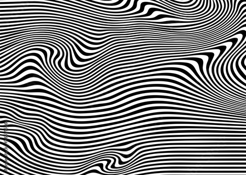 Indie Aesthetic Trippy Wave Pattern, Retro Psychedelic Background