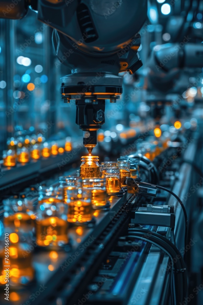 Precision Engineering with Automated Robotic Arm in Modern Factory Precision Engineering with Automated Robotic Arm in Modern Factory