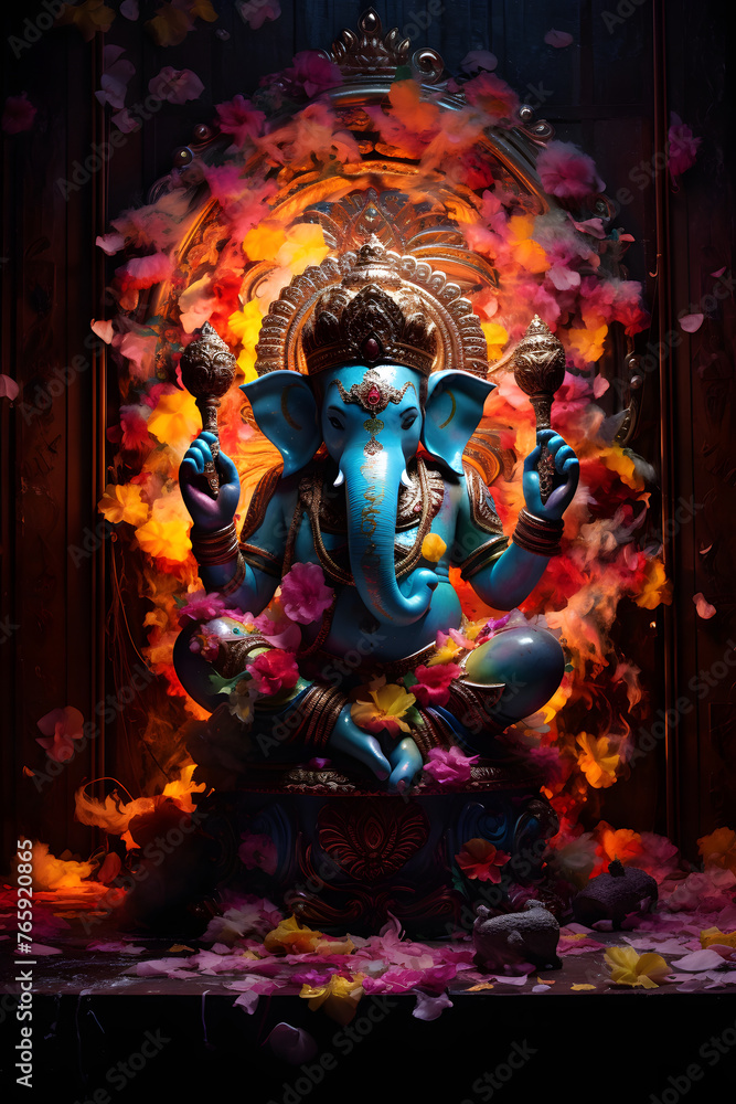 Illustration of the divine wisdom deity Ganesha