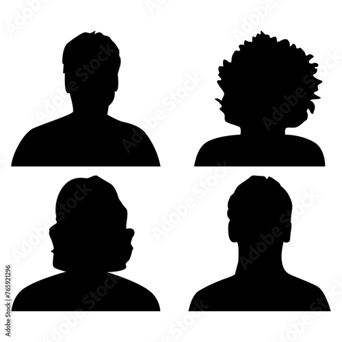 Vector flat illustration. Avatar, user profile, person icon, profile picture. Suitable for social media profiles, icons, screensavers and as a template.