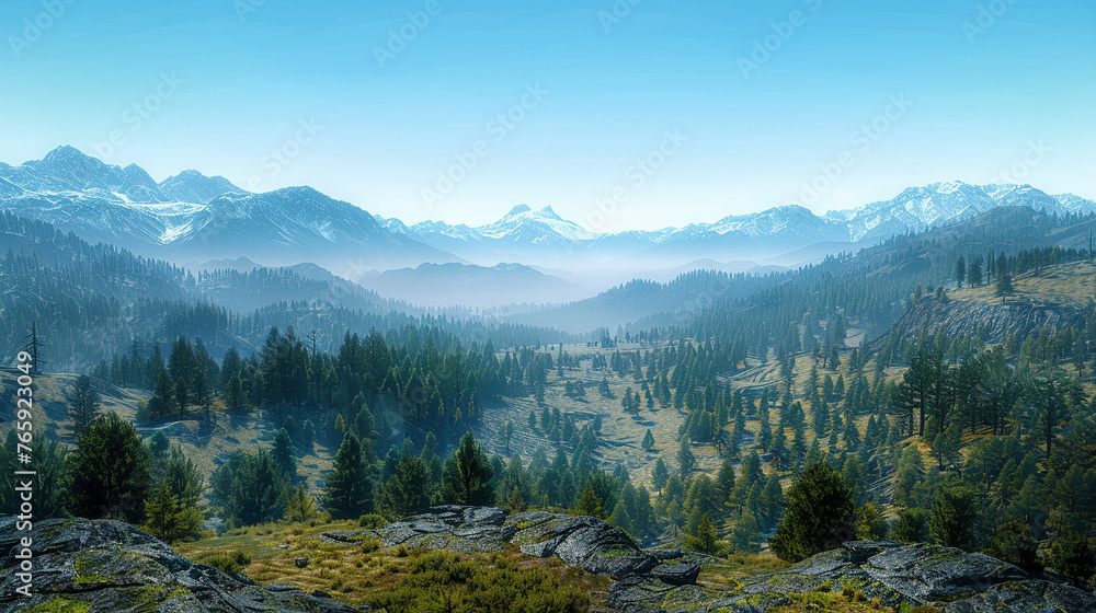 Majestic Panorama of Untouched Wilderness Majestic Panorama of Untouched Wilderness