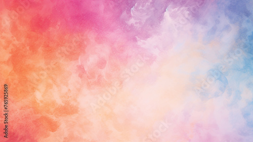 Fototapeta Naklejka Na Ścianę i Meble -  Abstract pastel colors watercolor background. Watercolor background. Abstract watercolor cloud texture.