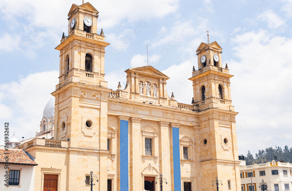 front facade of the Basílica de Nuestra Señora del Rosario, Chiquinquirá - Boyacá