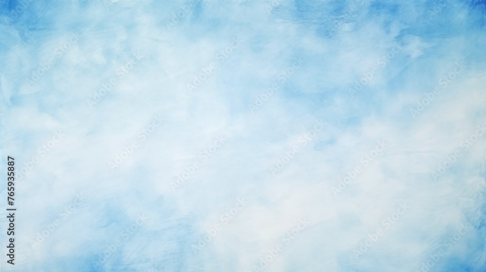 Watercolor background with a dreamy soft blue cloudy essence