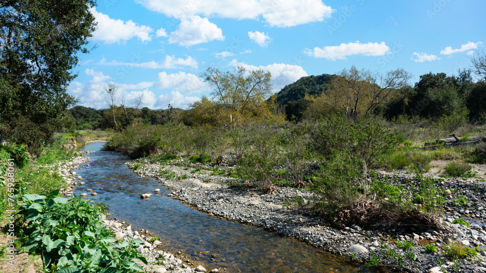 San Juan Creek in Caspers Wilderness Park in southern California San Juan Creek in Caspers Wilderness Park in southern California
