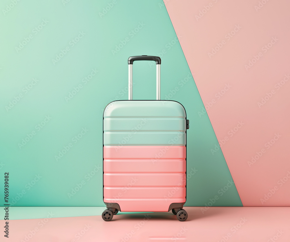 Obraz premium a colorful suitcase, travel concept