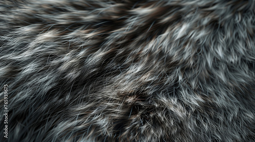 The Intricate Pattern of Wolf Fur