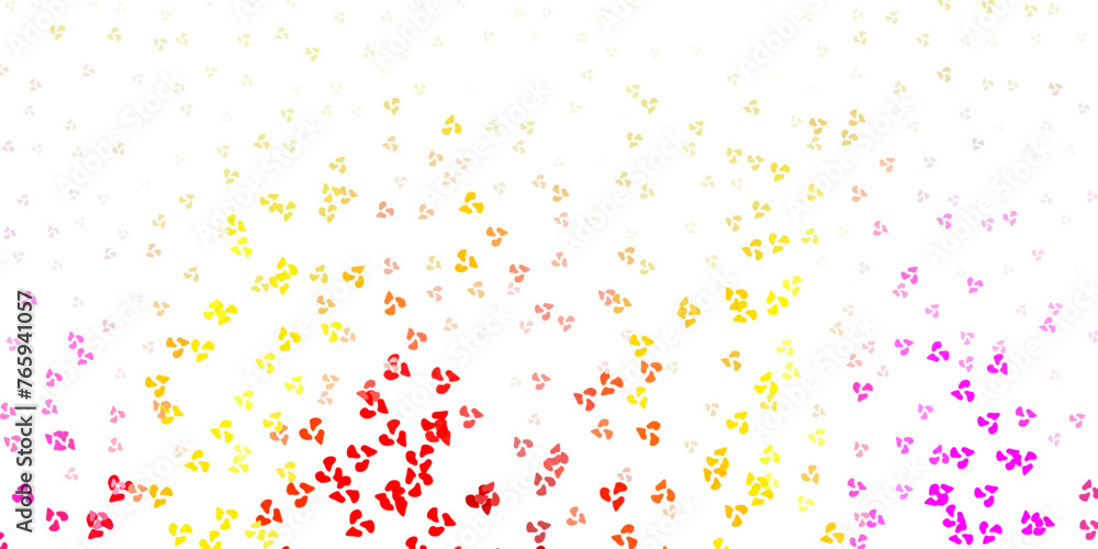Light multicolor vector pattern with abstract shapes.