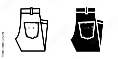 Jeans icon. for mobile concept and web design. vector illustration