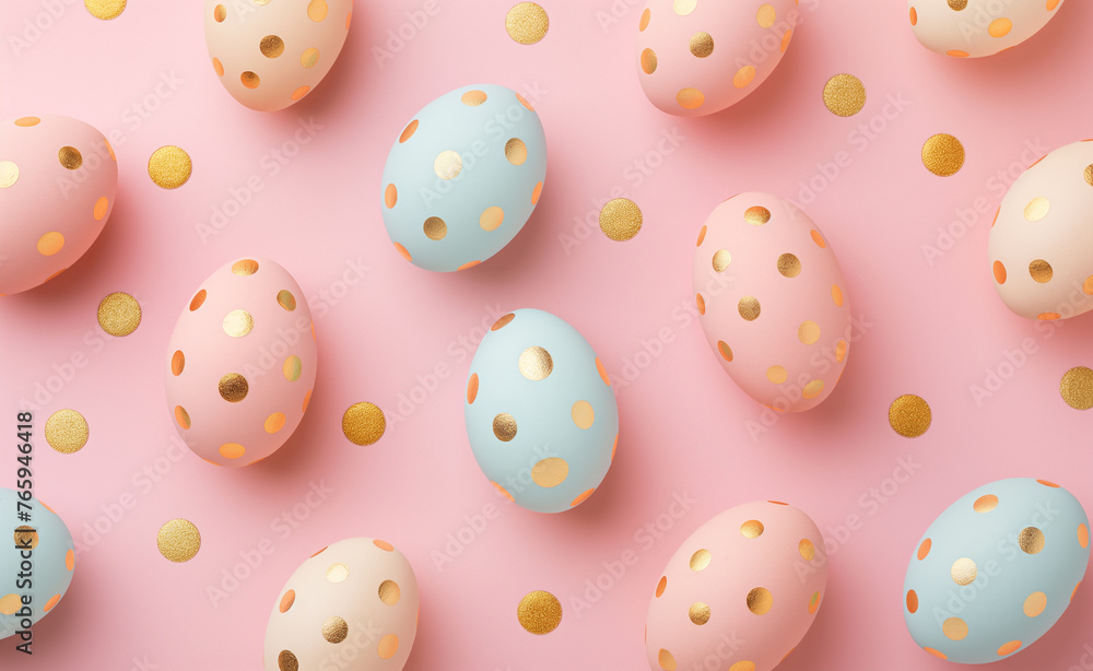Gilded Pastels: Easter Egg Flat Lay