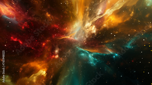 Cosmic Symphony: Abstract Multicolored Background Evoking the Infinite Beauty and Mystery of the Galaxy, A Kaleidoscope of Cosmic Colors in a Captivating Display.