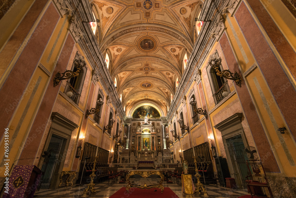 Interior of Our Lady of Grace Cathedral in Belem City