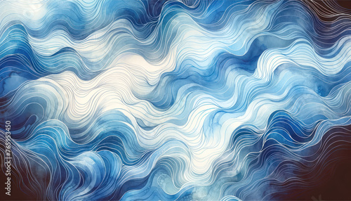 Azure Serenity Waves