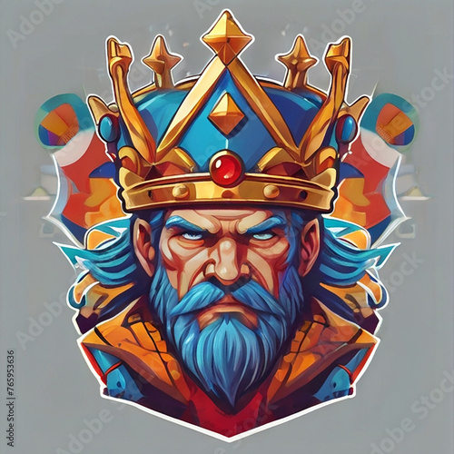 Cartoon character illustration king
 photo