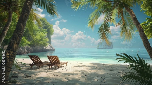  tranquil beach setting photo