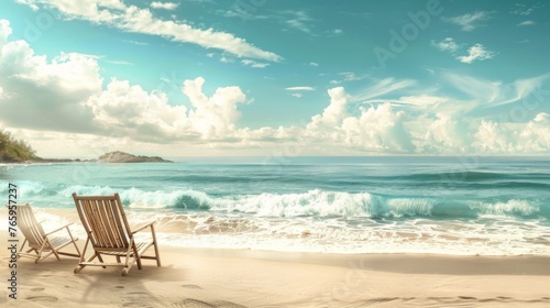  tranquil beach setting © Vika