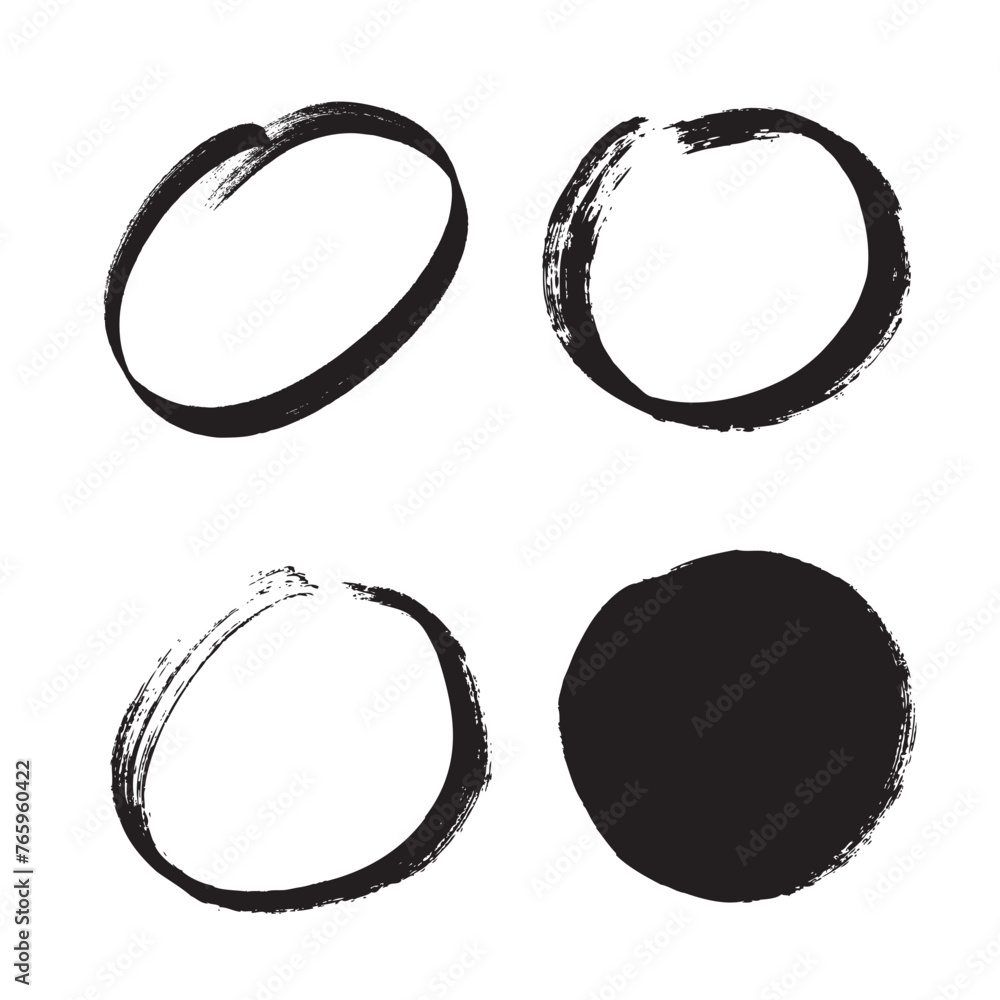 set of the round vector grunge background graphic design set of the round vector grunge background graphic design