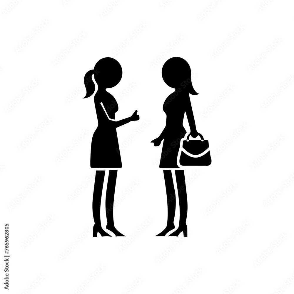 Two Women Talking Icon