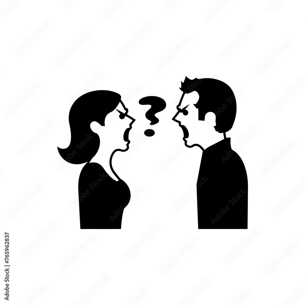 Couple Arguing Icon