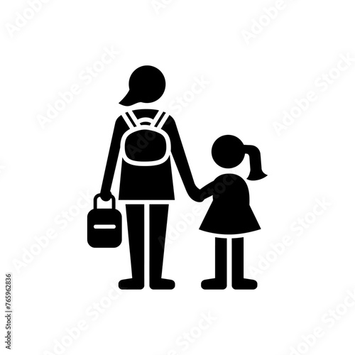 Mother and Daughter Icon