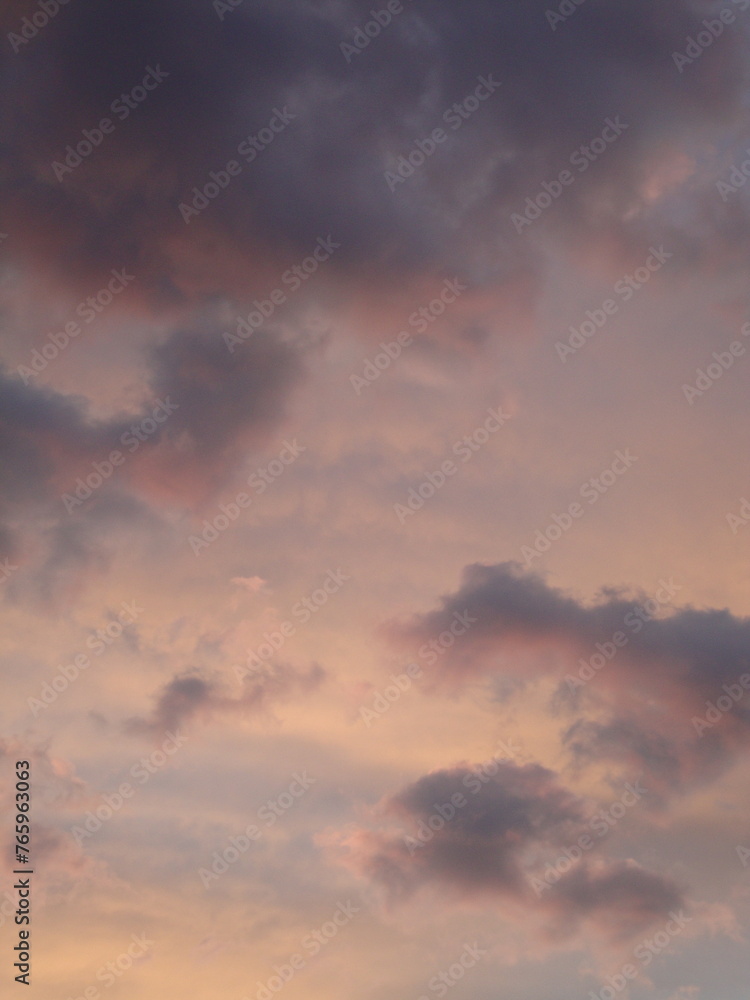 Sunrise Sky with Ambient Clouds