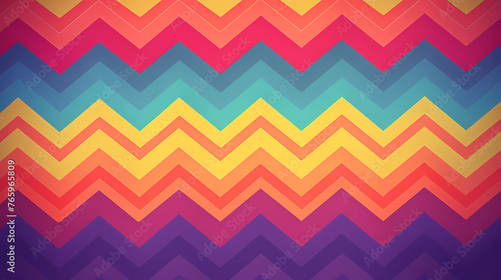 Vibrant chevron pattern on background Vibrant chevron pattern on background