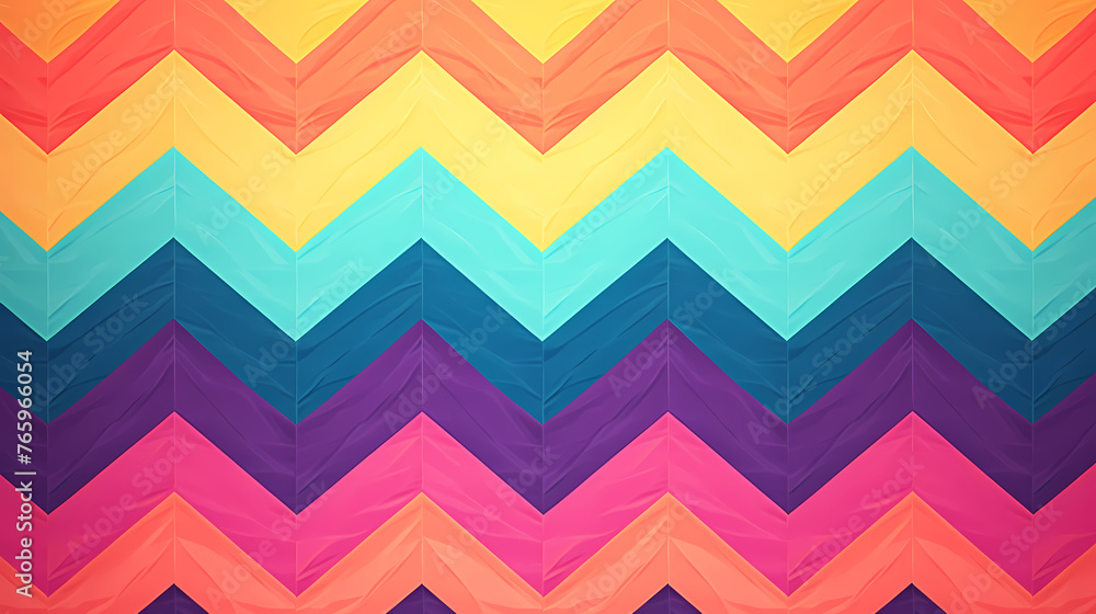 Vibrant chevron pattern on background Vibrant chevron pattern on background