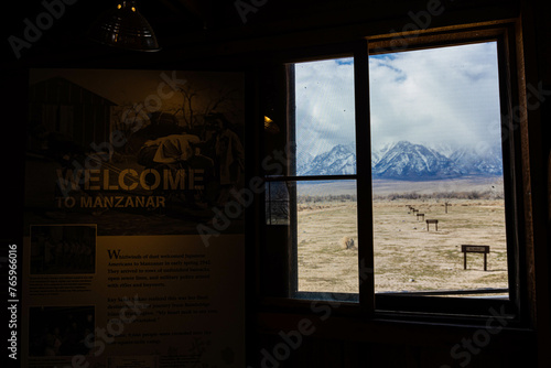 View From The Interior of One of The Barracks, Manzanar National Historical Site, California, USA photo