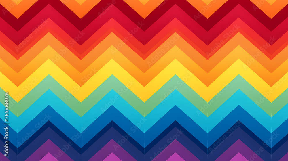 Vibrant chevron pattern on background Vibrant chevron pattern on background