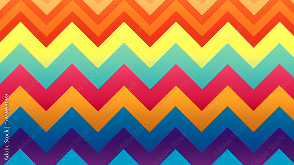 Vibrant chevron pattern on background Vibrant chevron pattern on background