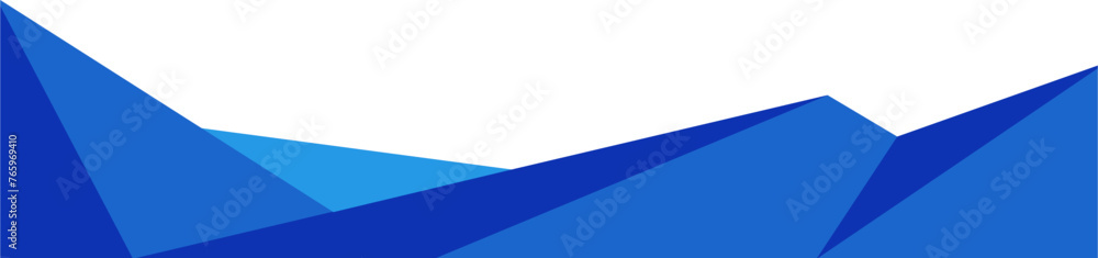 Obraz premium Polygonal Footer