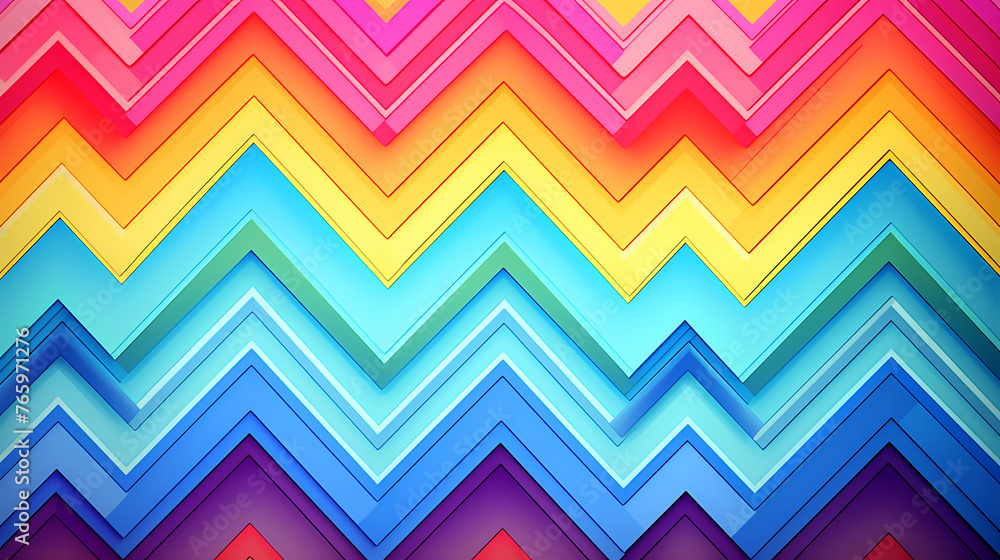 Obraz premium abstract zigzag stripes