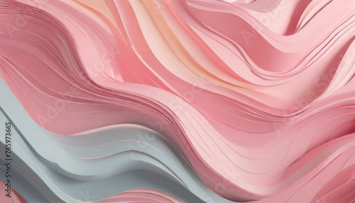 Playful Blush: A Delicately Textured Abstract Wave Background in Soft Pinks 
