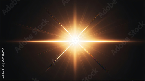 Flare light, effects sunlight, lens flare, light leaks, warm sun rays light effects, overlays or golden flare isolated on black background. effect, sunlight, ray, glow, bright, shine, sun. ai