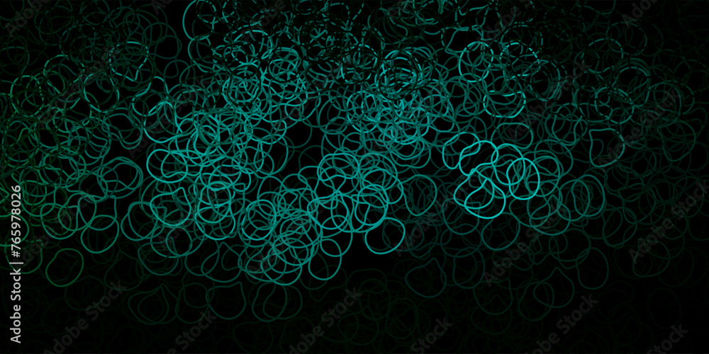 Dark green vector backdrop with chaotic shapes. Dark green vector backdrop with chaotic shapes.