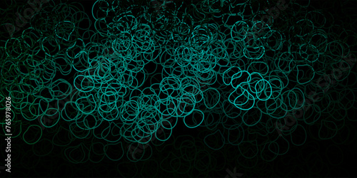 Dark green vector backdrop with chaotic shapes.