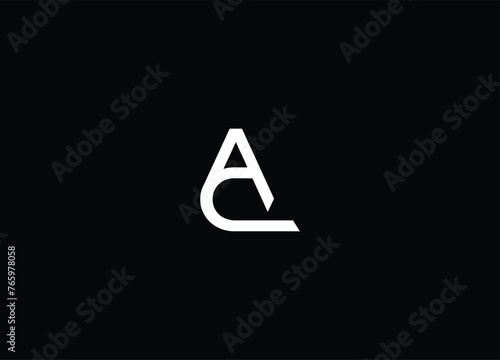 Alphabet ca , initial Letter Monogram Icon Logo vector illustration