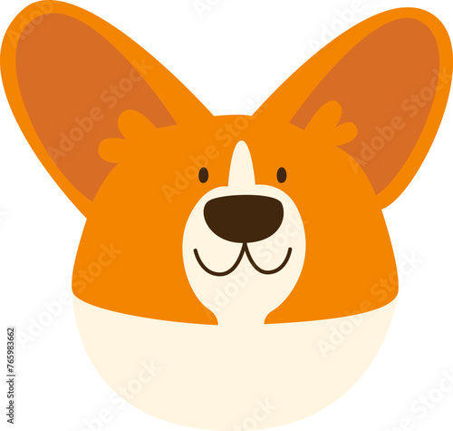 Corgi Dog Portrait