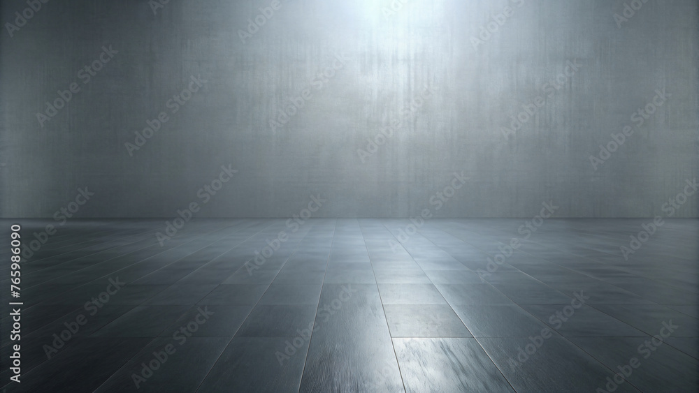 Spot lit Metallic Room with White Wall Texture Spot lit Metallic Room with White Wall Texture