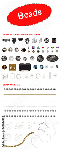 Fashion technical beads hardware