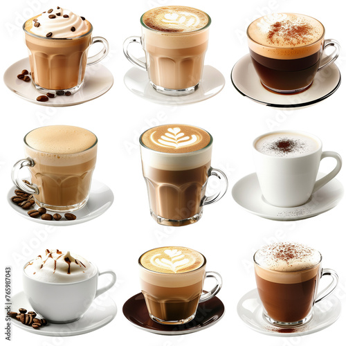 Coffee Cup Collection Vector Illustration
