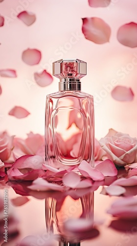 Product photography perfume bottle mockup