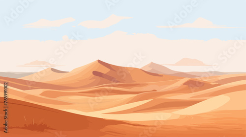 A serene desert landscape