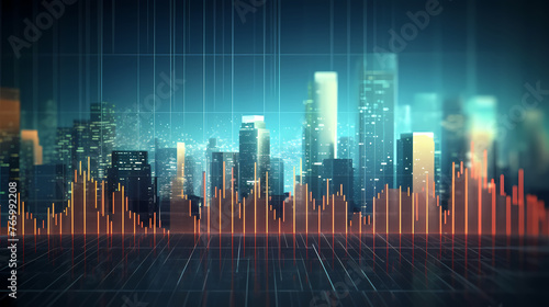 Stock market abstract background  economic and infographic concept
