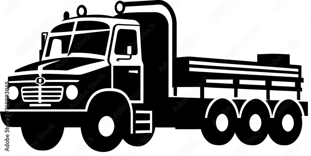 Tow Truck Vector Graphic Illustrating Roadside Support