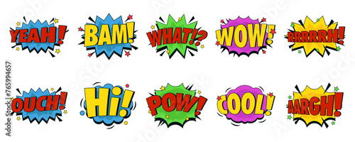 Comic Effect Stock Illustration