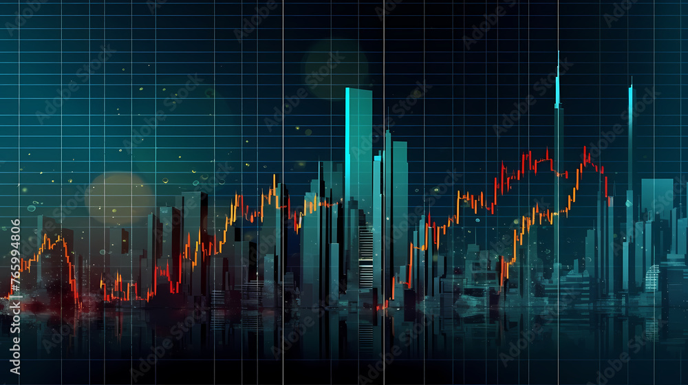 Finance concept background, economic and infographic concept