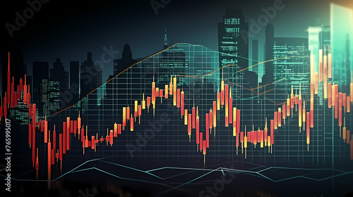 Finance concept background, economic and infographic concept