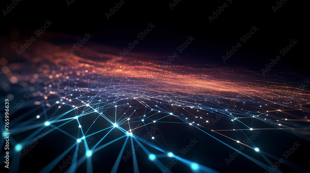 Abstract background of technology waves Abstract background of technology waves