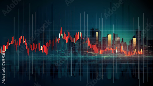 Background image for exchange trading chart